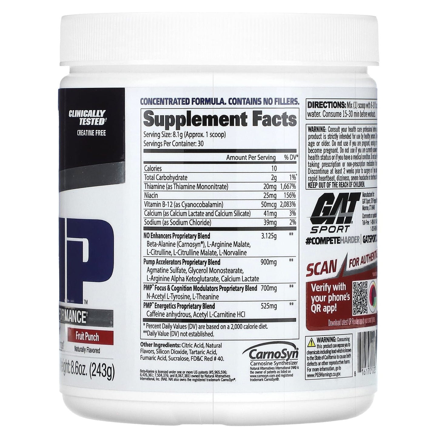 GAT PMP PREWORKOUT